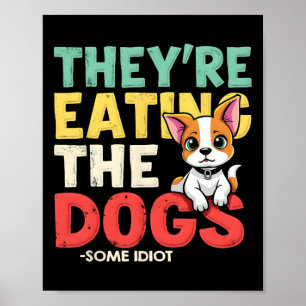 Poster Ils Mangent Les Chiens Les Chats Les Animaux Domes