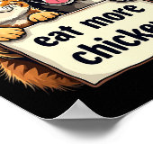Poster Ils mangent les chiens Les chats mangent plus de p (Coin)
