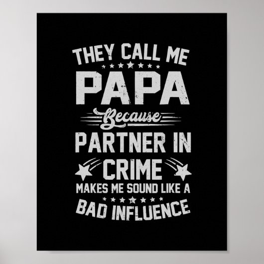 Poster Ils M'Appelent Papa Parce Qu'Ils S'Associent Au Cr (Devant)