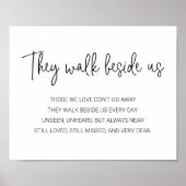 Poster Ils marchent à nos côtés Poème de mariage commémor (Devant)