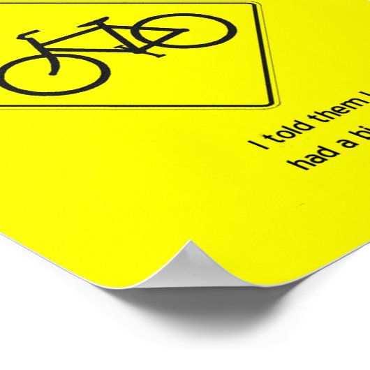 Poster "Ils m'ont dit que j'avais de la schizophrénie" (Coin)