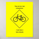 Poster "Ils m'ont dit que j'avais de la schizophrénie" (Devant)