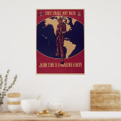 Poster Ils Ne Doivent Pas Rejoindre Les Marines Des États (Cuisine)