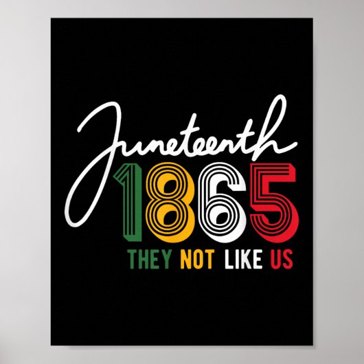 Poster Ils ne nous aiment pas Juneteenth 1865 Fierté Indé (Devant)