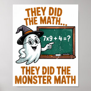 Poster Ils ont fait des maths monstrueuses Costume d'Hall