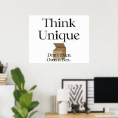 Poster ILS pensent unique (Bureau à domicile)