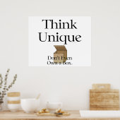 Poster ILS pensent unique (Cuisine)