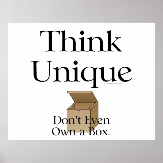 Poster ILS pensent unique (Devant)