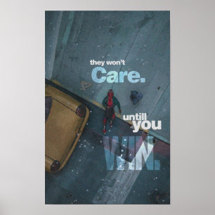 Poster ils s'en fichent jusqu'à ce que vous gagniez. ils