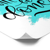 Poster Ils seront faits - lettrage chrétien (Coin)