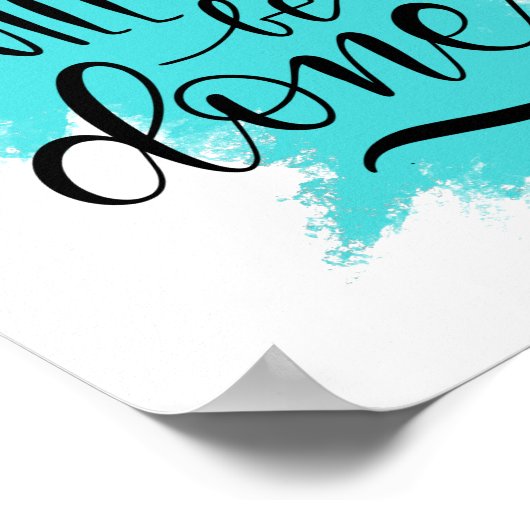 Poster Ils seront faits - lettrage chrétien (Coin)