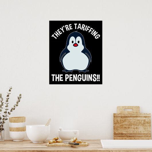 Poster Ils sont en train de dévorer les pingouins ! ! (Cuisine)