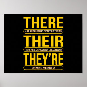 Poster Ils sont professeurs d'anglais