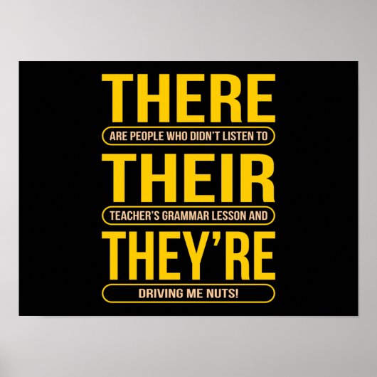 Poster Ils sont professeurs d'anglais (Devant)