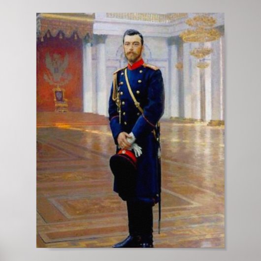 Poster Ilya Repin- Portrait de Nicolas II (Devant)