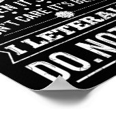 Poster Im 60 I Literally Dont Care Funny 60th Birthday  (Coin)