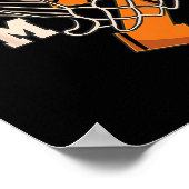 Poster I'm 7 Sketll Theme Birthday Party Celebration 7th  (Coin)