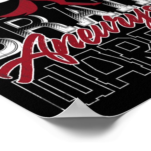 Poster I'm A Brain Aneurysm Warrior Awareness Support Gra (Coin)