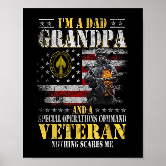 Poster Im A Dad Grand-pa Commandement Des Opérations Spéc (Devant)