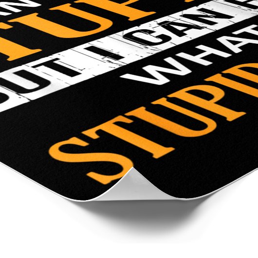 Poster I'm A Firefighter I Can't Fix Stud Funny Firefight (Coin)