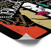 Poster I'm A Pisces Queen Black Women Février March Bday (Coin)