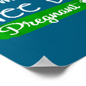 Poster I'm A Wee Bit Pregnant Irish St Patricks Pregnancy (Coin)