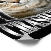 Poster I'm About To Crash Out Funny Staring Cat Brainrot (Coin)