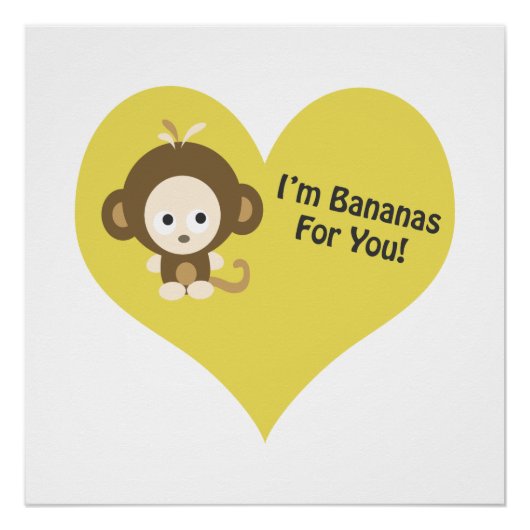 Poster Im Bananas pour singe (Devant)
