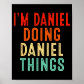 Poster I'm Daniel Doing Daniel Things Funny Christmas Ide (Devant)