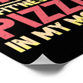 Poster Im Dans Fitness Pizza Dans Ma Bouche Entraînement (Coin)