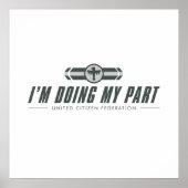 Poster IM DOING MY PART  Starship Troopers (Devant)