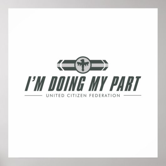 Poster IM DOING MY PART  Starship Troopers (Devant)