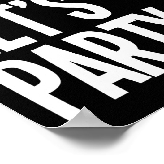 Poster I'm Fat Let's Party Funny Fat People Drinking  (Coin)