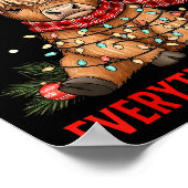 Poster Im Fine Everything Is Fine Funny Christmas Highlan (Coin)