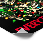 Poster I'm Fine This Is Fine Everything Christmas Skeleto (Coin)