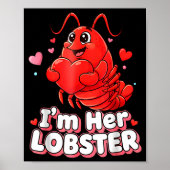 Poster I'm Her Lobster Matching Couple Valentine's Day Wo (Devant)
