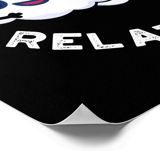 Poster I'm In A Cirrus Relation Cloud Pun Dark BG (Coin)