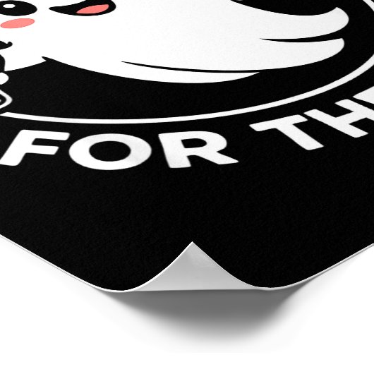 Poster I'm Just Here For The Boos Funny Halloween Ghost M (Coin)