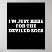 Poster I'm Just Here For The Deviled Eggs Funny Couple Ma (Devant)