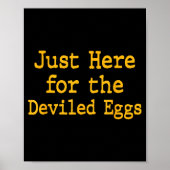 Poster I'm Just Here For The Deviled Eggs Thanksgiving Fu (Devant)