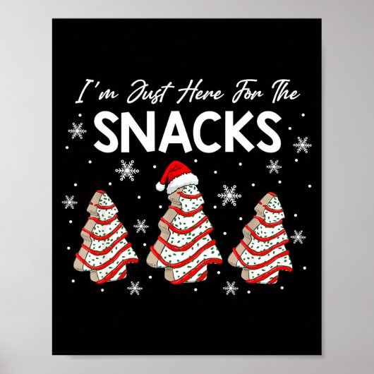 Poster I'm Just Here For The Snacks Christmas Cakes Debbi (Devant)