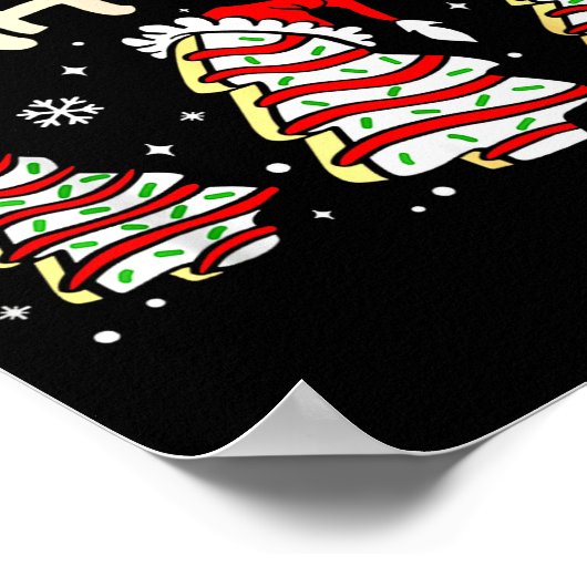 Poster I'm Just Here For The Snacks Christmas Cakes Debbi (Coin)