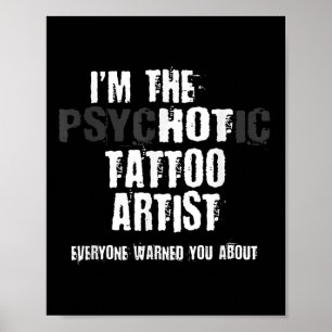 Poster Im L'Artiste De Tatouage Psychotique Hot Avertisse