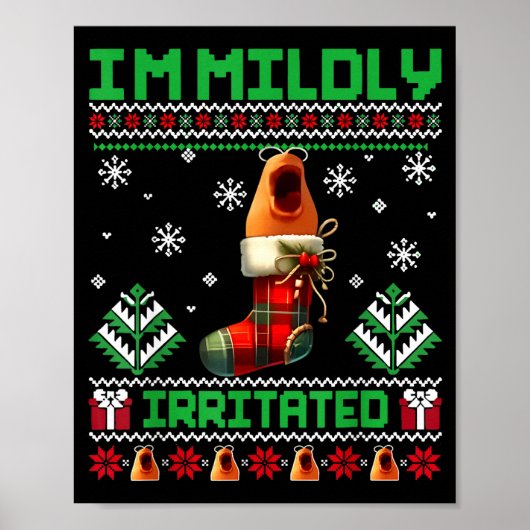 Poster I'm Mildly Irritated Marcus The Worm Christmas Fun (Devant)