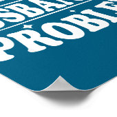 Poster I'm My Husband's Problem Funny Wife Humor Quote  (Coin)