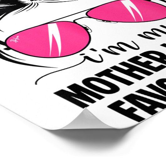 Poster I'm My Mother In Laws Favorite Child Funny Parent (Coin)