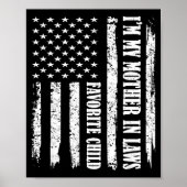 Poster I'm My Mother In Law's Favorite Child Sarcastic Co (Devant)