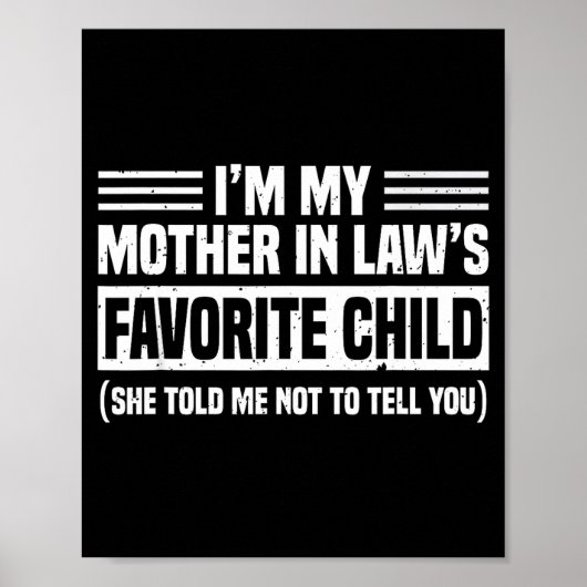 Poster I'm My Mother In Law's Favorite Child - Son Daught (Devant)