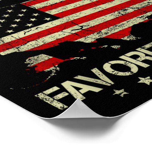 Poster I'm My Mother In Laws Favorite Child Us Flag Funny (Coin)