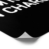 Poster I'm Not In Charge, Gag Uni-adults Black Small Sarc (Coin)